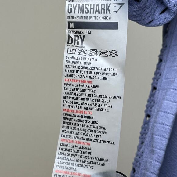 Gymshark Energy Seamless Perforated Cropped High Rise Leggings Medium - Picture 6 of 6